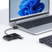 Picture of StarTech.com ST4200MINI2-USB-HUB interface hub USB 2.0 480 Mbit/s Black
