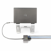 Picture of StarTech.com 2-Port USB-C Hub with Ethernet and RS-232, Attached USB-C to USB-A Dongle, 100W PD Pass-Through, 2x USB-A 5Gbps, Gigabit Ethernet, RS232 Serial (FTDI)