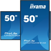 Picture of iiyama LH5075UHS-B1AG Signage Display Digital signage flat panel 125.7 cm (49.5") LCD Wi-Fi 500 cd/m² 4K Ultra HD Black Built-in processor Android 11 24/7