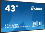 Picture of iiyama LH4365UHSB-B1 Signage Display Kiosk design 108 cm (42.5") LED Wi-Fi 800 cd/m² 4K Ultra HD Black Built-in processor Android 11 24/7