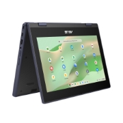 Picture of ASUS Chromebook CR11 Flip CR1104FTA-NS0116 Intel® N N150 29.5 cm (11.6") Touchscreen HD 4 GB LPDDR5-SDRAM 32 GB eMMC Wi-Fi 6 (802.11ax) ChromeOS US International Grey