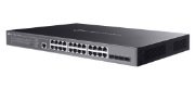 Picture of TP-Link Omada SG3428XMPP network switch Managed L2+ Gigabit Ethernet (10/100/1000) Power over Ethernet (PoE) 1U Black