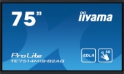 Picture of iiyama PROLITE TE7514MIS-B2AG Digital signage flat panel 190.5 cm (75") LCD Wi-Fi 435 cd/m² 4K Ultra HD Black Touchscreen Built-in processor Android 24/7