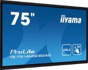 Picture of iiyama PROLITE TE7514MIS-B2AG Digital signage flat panel 190.5 cm (75") LCD Wi-Fi 435 cd/m² 4K Ultra HD Black Touchscreen Built-in processor Android 24/7