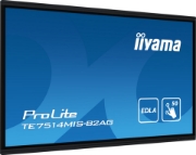 Picture of iiyama PROLITE TE7514MIS-B2AG Digital signage flat panel 190.5 cm (75") LCD Wi-Fi 435 cd/m² 4K Ultra HD Black Touchscreen Built-in processor Android 24/7
