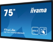 Picture of iiyama PROLITE TE7514MIS-B2AG Digital signage flat panel 190.5 cm (75") LCD Wi-Fi 435 cd/m² 4K Ultra HD Black Touchscreen Built-in processor Android 24/7