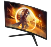 Picture of AOC G4 CQ32G4VE computer monitor 81.3 cm (32") 2560 x 1440 pixels Quad HD LCD Black, Grey