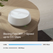 Picture of TP-Link DECO BE25(3-PACK) mesh wi-fi system Dual-band (2.4 GHz / 5 GHz) Wi-Fi 7 (802.11be) White 2 Internal