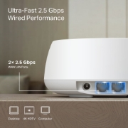 Picture of TP-Link DECO BE25(3-PACK) mesh wi-fi system Dual-band (2.4 GHz / 5 GHz) Wi-Fi 7 (802.11be) White 2 Internal