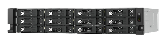 Picture of QNAP TL-R1200PES-RP storage drive enclosure HDD/SSD enclosure Black, Grey 2.5/3.5"