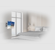 Picture of B-Tech VENTRY - Ultra-Slim Universal Flat Screen Wall Mount with Double Arm (VESA 400 x 400)