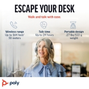Picture of POLY Voyager 4310 UC Monaural Headset +BT700 USB-A Adapter +Charging Stand