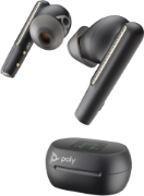 Picture of POLY Voyager Free 60+ UC Carbon Black Earbuds +BT700 USB-A Adapter +Touchscreen Charge Case