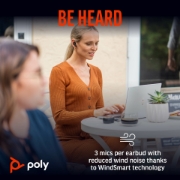 Picture of POLY Voyager Free 60+ UC Carbon Black Earbuds +BT700 USB-A Adapter +Touchscreen Charge Case