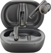 Picture of POLY Voyager Free 60+ UC Carbon Black Earbuds +BT700 USB-A Adapter +Touchscreen Charge Case