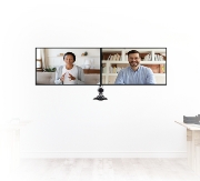 Picture of B-Tech SYSTEM X - Universal Twin Screen VC Wall Mount with Webcam Shelf