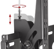 Picture of B-Tech Universal Flat Screen Ceiling Mount with Tilt (VESA 400) - 1m Ø50mm Pole