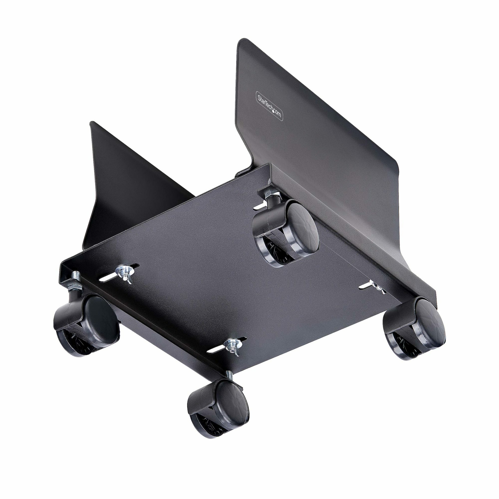 Steel Computer Caddy StarTech.com Computer Tower Cart, Rolling Mobile CPU Caddy on Wheels ...