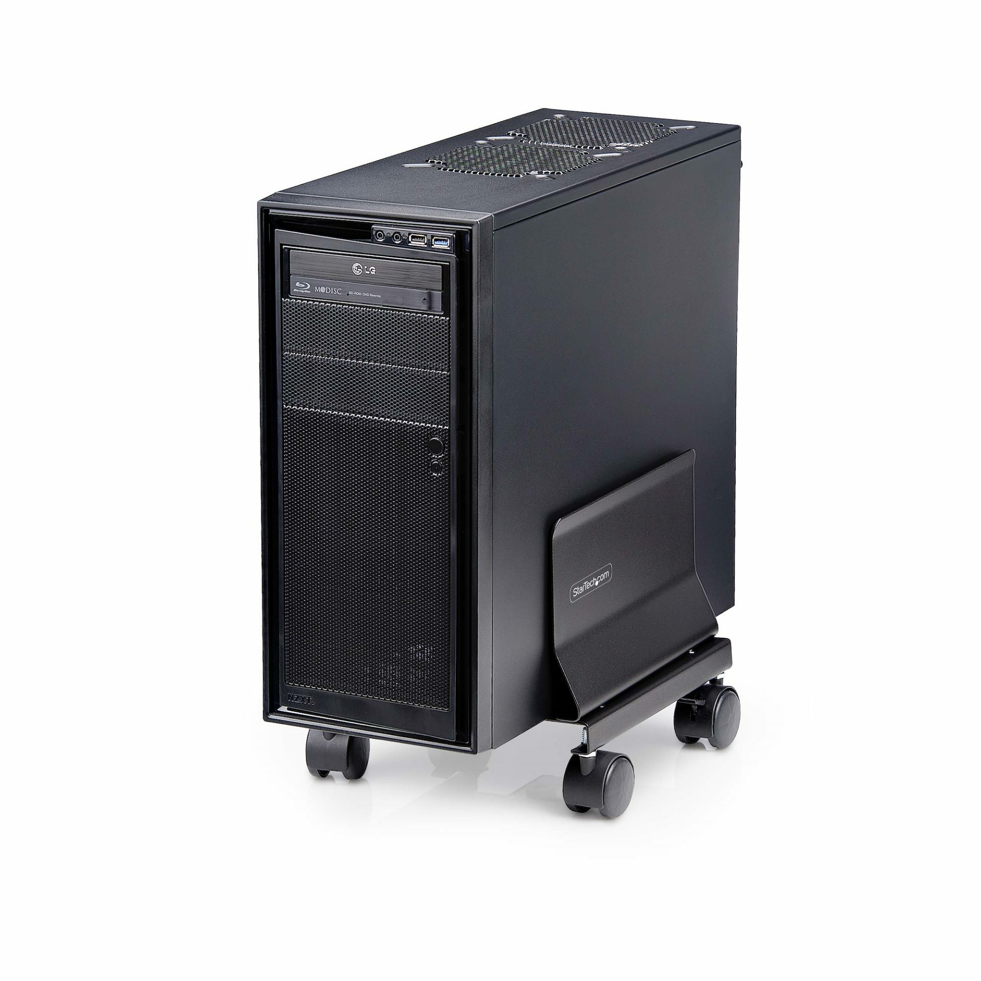 StarTech.com Computer Tower Cart, Rolling Mobile CPU Caddy on Wheels ...