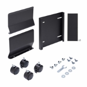 Picture of StarTech.com Computer Tower Cart, Rolling Mobile CPU Caddy on Wheels (Casters), Max Load 46.3lb/21kg, Adjustable PC Case Mount, Desktop Floor Stand, Steel Dolly