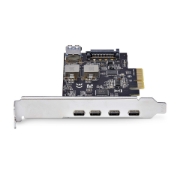Picture of StarTech.com 5-Port USB PCIe Card, USB 3.2 10Gbps, PCI Express Card with 4x USB-C Ports, 1x USB-A Internal Port, USB PCIe Controller Card, Windows/macOS/Linux