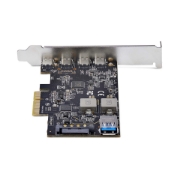 Picture of StarTech.com 5-Port USB PCIe Card, USB 3.2 10Gbps, PCI Express Card with 4x USB-C Ports, 1x USB-A Internal Port, USB PCIe Controller Card, Windows/macOS/Linux
