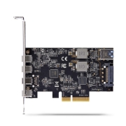 Picture of StarTech.com 5-Port USB PCIe Card, USB 3.2 10Gbps, PCI Express Card with 4x USB-C Ports, 1x USB-A Internal Port, USB PCIe Controller Card, Windows/macOS/Linux