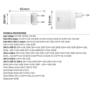 Picture of ACT USB-C/USB-A Charger 65W 3-port with Power Delivery PPS, QuickCharge and GanFast