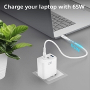Picture of ACT USB-C/USB-A Charger 65W 3-port with Power Delivery PPS, QuickCharge and GanFast