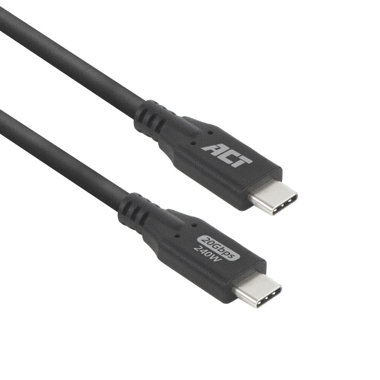 Picture of ACT USB4 20Gbps 240W USB Type-C Cable, 1 meter
