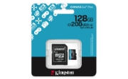 Picture of Kingston Technology 128GB microSDXC Canvas Go Plus Gen4 200MB/s A2 U3 V30 Card + Adapter