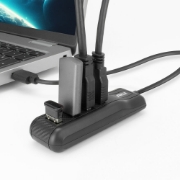 Picture of ACT AC6320 interface hub USB 3.2 Gen 1 (3.1 Gen 1) Type-A 5000 Mbit/s Black