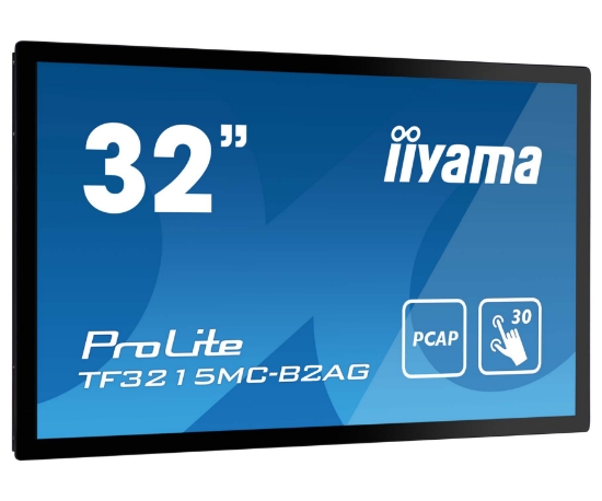 Picture of iiyama ProLite TF3215MC-B2AG computer monitor 80 cm (31.5") 1920 x 1080 pixels Full HD LED Touchscreen Kiosk Black