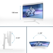 Picture of Philips Evnia 5000 27M2C5501/00 computer monitor 68.6 cm (27") 2560 x 1440 pixels Quad HD LCD White
