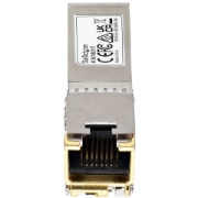 Picture of StarTech.com HPE 813874-B21 Compatible SFP+ Module - 10GBASE-T - SFP to RJ45 Cat6/Cat5e - 10GE Gigabit Ethernet SFP+ - RJ-45 30m - HPE BladeSystem, c-Class