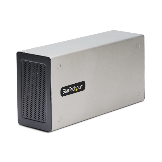 Picture of StarTech.com Thunderbolt 3 PCIe Expansion Chassis, External Enclosure W/Dual PCI Express Slots, PCIe Box for Laptops/Desktops/All-In-Ones, 8K/4K Output Via TB3/DP 1.4 Ports, For Video Capture/Fiber/Ethernet Cards - TAA