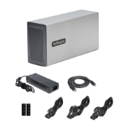 Picture of StarTech.com Thunderbolt 3 PCIe Expansion Chassis, External Enclosure W/Dual PCI Express Slots, PCIe Box for Laptops/Desktops/All-In-Ones, 8K/4K Output Via TB3/DP 1.4 Ports, For Video Capture/Fiber/Ethernet Cards - TAA