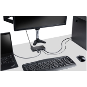 Picture of StarTech.com 2 Port Hybrid USB-A + HDMI & USB-C KVM Switch - Single 4K 60Hz HDMI 2.0 Monitor - Compact Desktop and/or Laptop HDMI KVM Switch - USB Bus Powered - Thunderbolt 3 Compatible