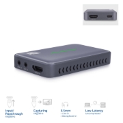 Picture of ACT USB-C Video Capture Card, HDMI 4K@60Hz passthrough, 4K@30Hz capture