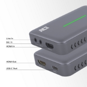 Picture of ACT USB-C Video Capture Card, HDMI 4K@60Hz passthrough, 4K@30Hz capture