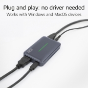Picture of ACT USB-C Video Capture Card, HDMI 4K@60Hz passthrough, 4K@30Hz capture