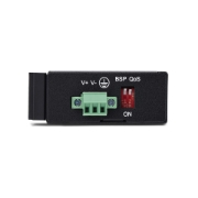 Picture of StarTech.com 5-Port Unmanaged Industrial Network Switch, 100/1000 Ethernet, DIN Rail/Wall-Mountable, Rugged IP30 Gigabit Switch, -40F-167F, 9~60V DC, TAA Compliant