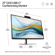 Picture of HP Series 5 Pro 27 inch QHD USB-C Conferencing Monitor - 527pm