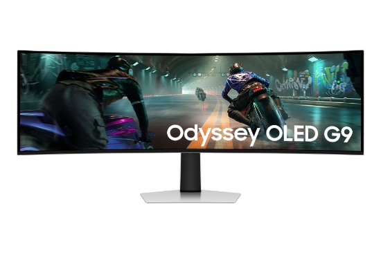 Picture of Samsung G91SD computer monitor 124.5 cm (49") 5120 x 1440 pixels Dual QHD OLED Silver