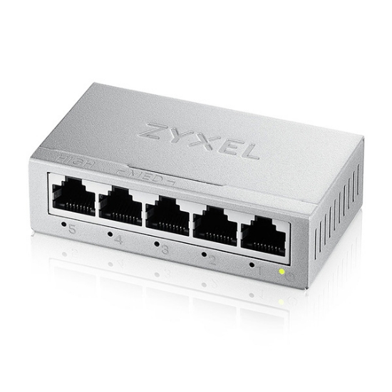 Picture of Zyxel GS-105BV5-EU0101F network switch Unmanaged L2 Gigabit Ethernet (10/100/1000)