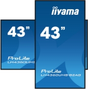 Picture of iiyama LH4360UHS-B2AG Signage Display Digital A-board 108 cm (42.5") LED Wi-Fi 500 cd/m² 4K Ultra HD Black Built-in processor Android 11 24/7