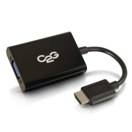 Picture of C2G 41351 video cable adapter 0.2032 m HDMI VGA (D-Sub) Black