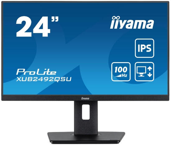 Picture of iiyama ProLite XUB2492QSU-B1 computer monitor 60.5 cm (23.8") 2560 x 1440 pixels Wide Quad HD LED Black