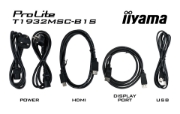 Picture of iiyama ProLite T1932MSC-B1S computer monitor 48.3 cm (19") 1280 x 1024 pixels Full HD LED Touchscreen Tabletop Black