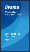 Picture of iiyama LH4364UHS-B1AG Signage Display Digital signage flat panel 109.2 cm (43") LED Wi-Fi 500 cd/m² 4K Ultra HD Black Android 24/7